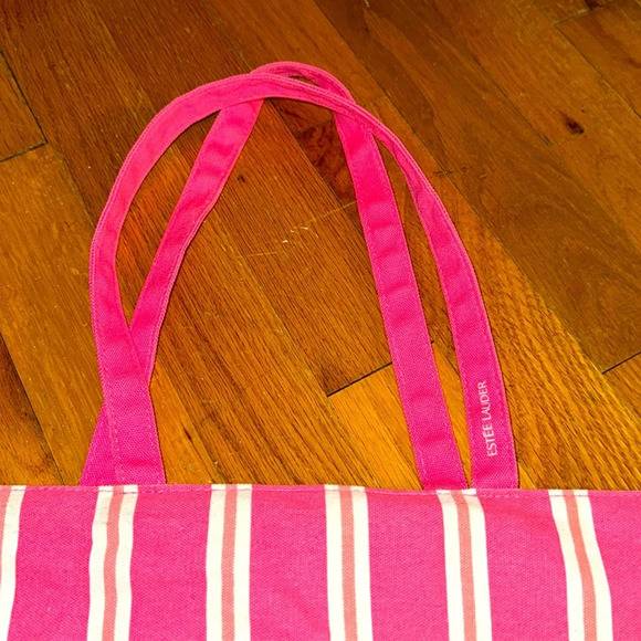 ESTEE LAUDER Cosmetics Skincare/Makeup Cotton Large Floral Colorful Tote Bag - Picture 5 of 11